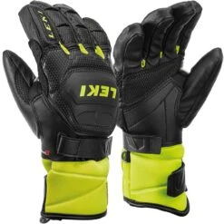 Leki Junior Handschuh RACE FLEX S Black/ice Lemon