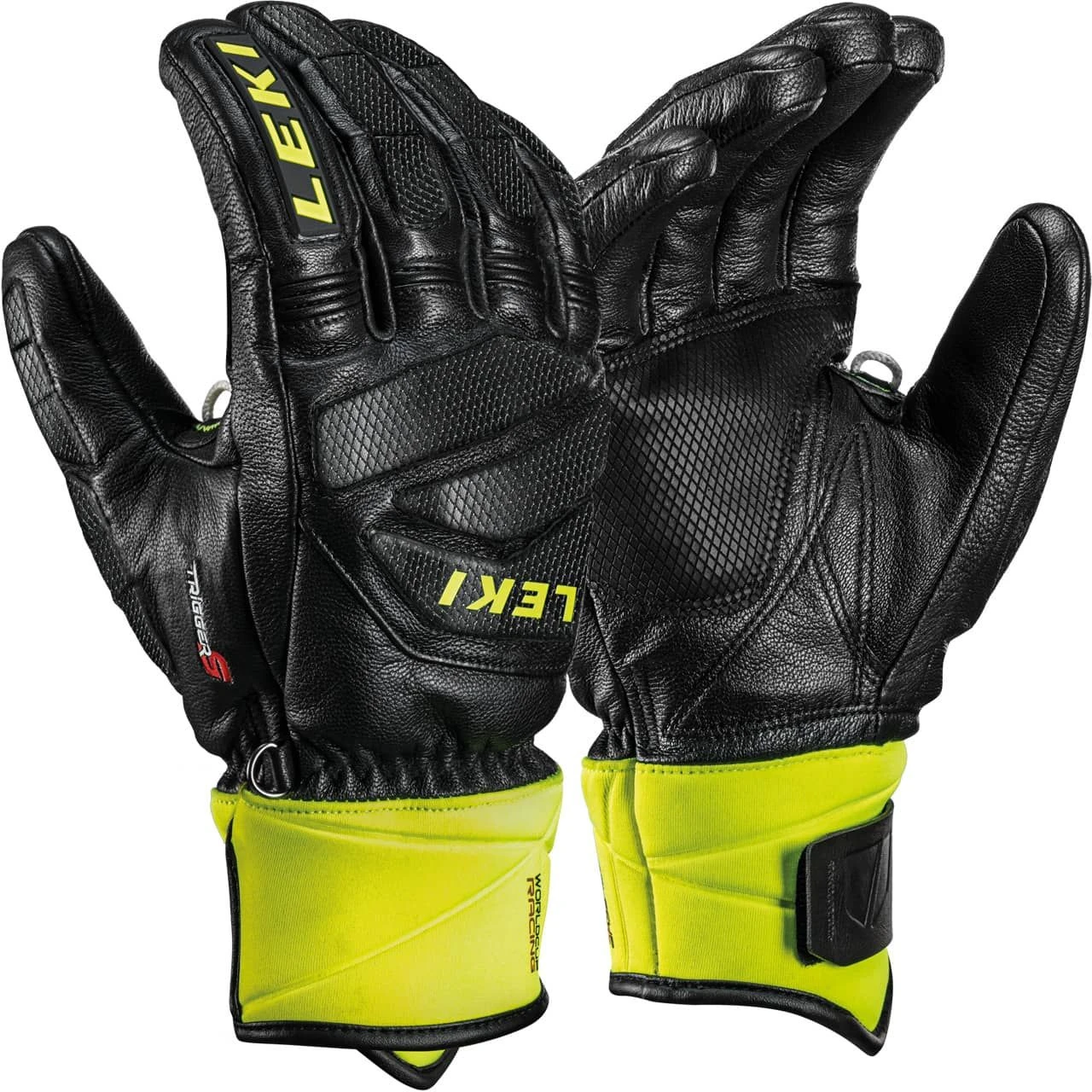 Leki Handschuh RACE DOWNHILL S Black/ice Lemon