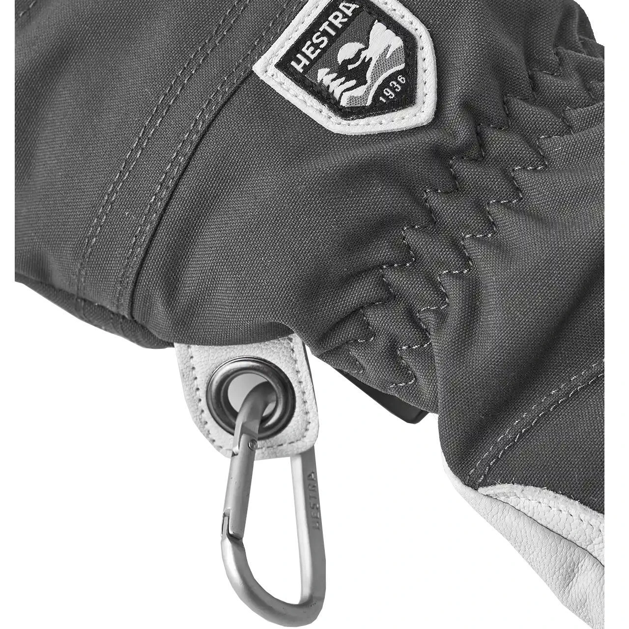 Hestra 3 Finger Handschuh HELI SKI Grau/weiß - Image 2