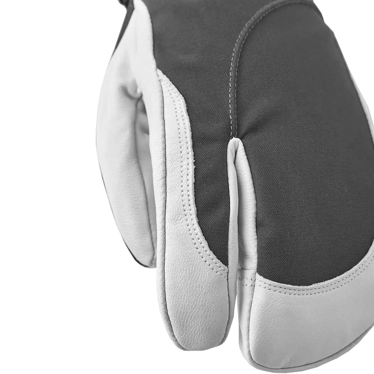 Hestra 3 Finger Handschuh HELI SKI Grau/weiß - Image 3