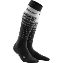 CEP Ski Socken THERMO MERINO COMPRESSION Black/grey
