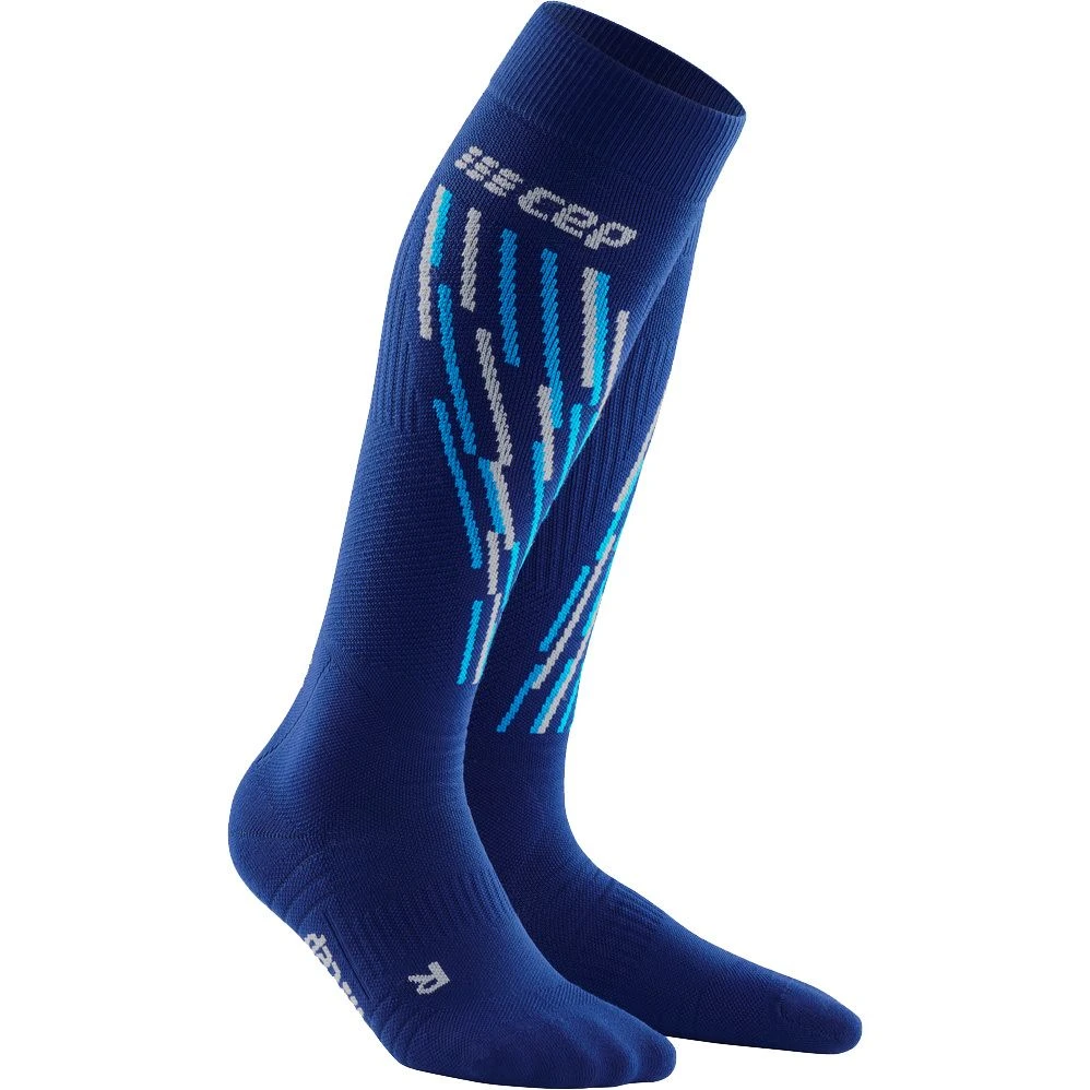 CEP Ski Socken THERMO COMPRESSION Blue/azure