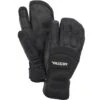 Hestra 3 Finger Handschuh VERTICAL CUT CZONE Schwarz
