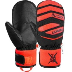 Reusch Junior Fäustling WORLDCUP WARRIOR PRIME R-TEX XT Black/fluo Red