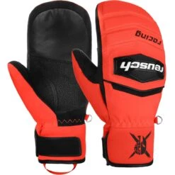 Reusch Junior Fäustling WORLDCUP WARRIOR R-TEX XT Black/fluo Red