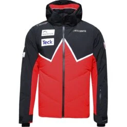 Descente Daunen Skijacke CSX REPLICA HYBRID Electric Red/black