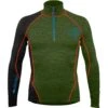 Langarm Zip-Shirt FAHRENHEIT Green
