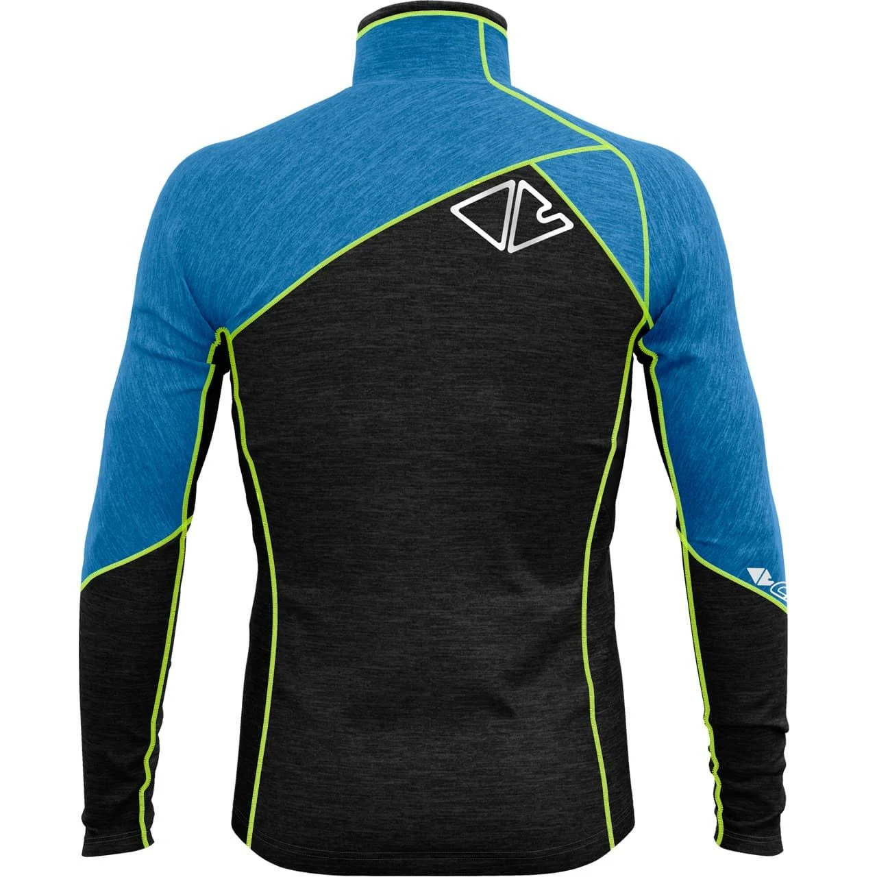 Langarm Zip-Shirt FLAME Blue - Image 2