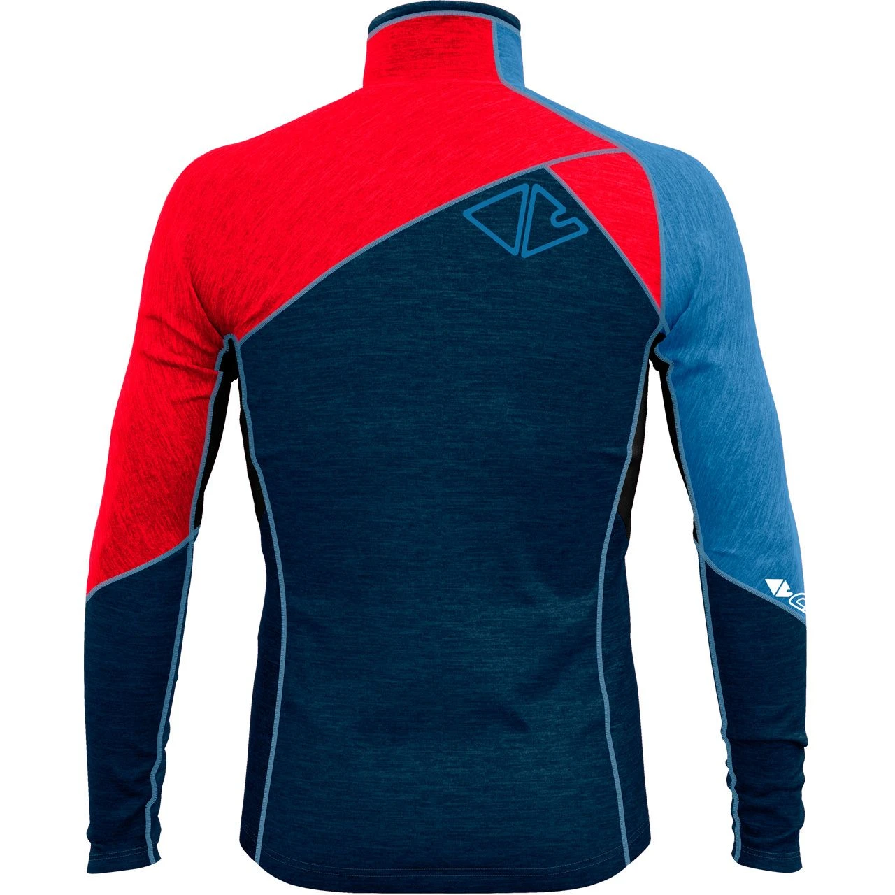 Langarm Zip-Shirt FLAME Red - Image 2