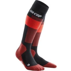 CEP Skisocken MERINO COMPRESSION Red