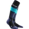 CEP Skisocken MERINO COMPRESSION Blue