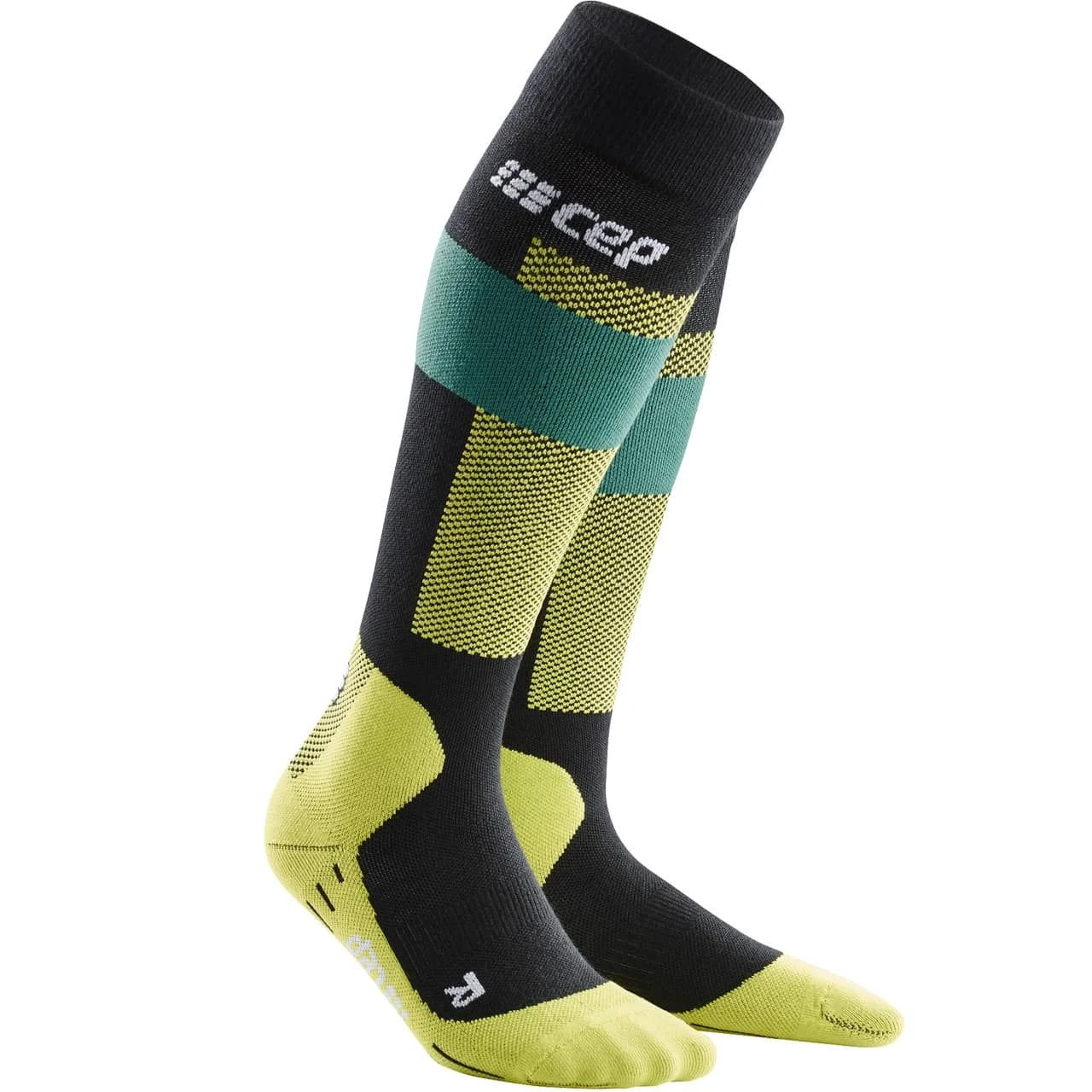 CEP Skisocken MERINO COMPRESSION Green