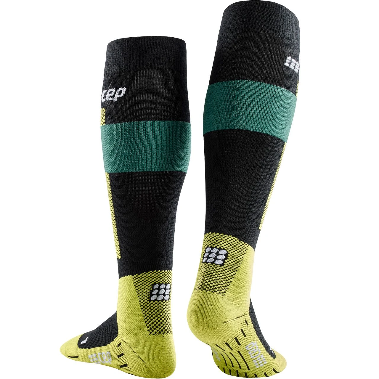 CEP Skisocken MERINO COMPRESSION Green - Image 2