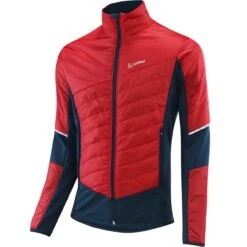 Loeffler Hybrid Jacke PRIMALOFT 60 Red/deep Water