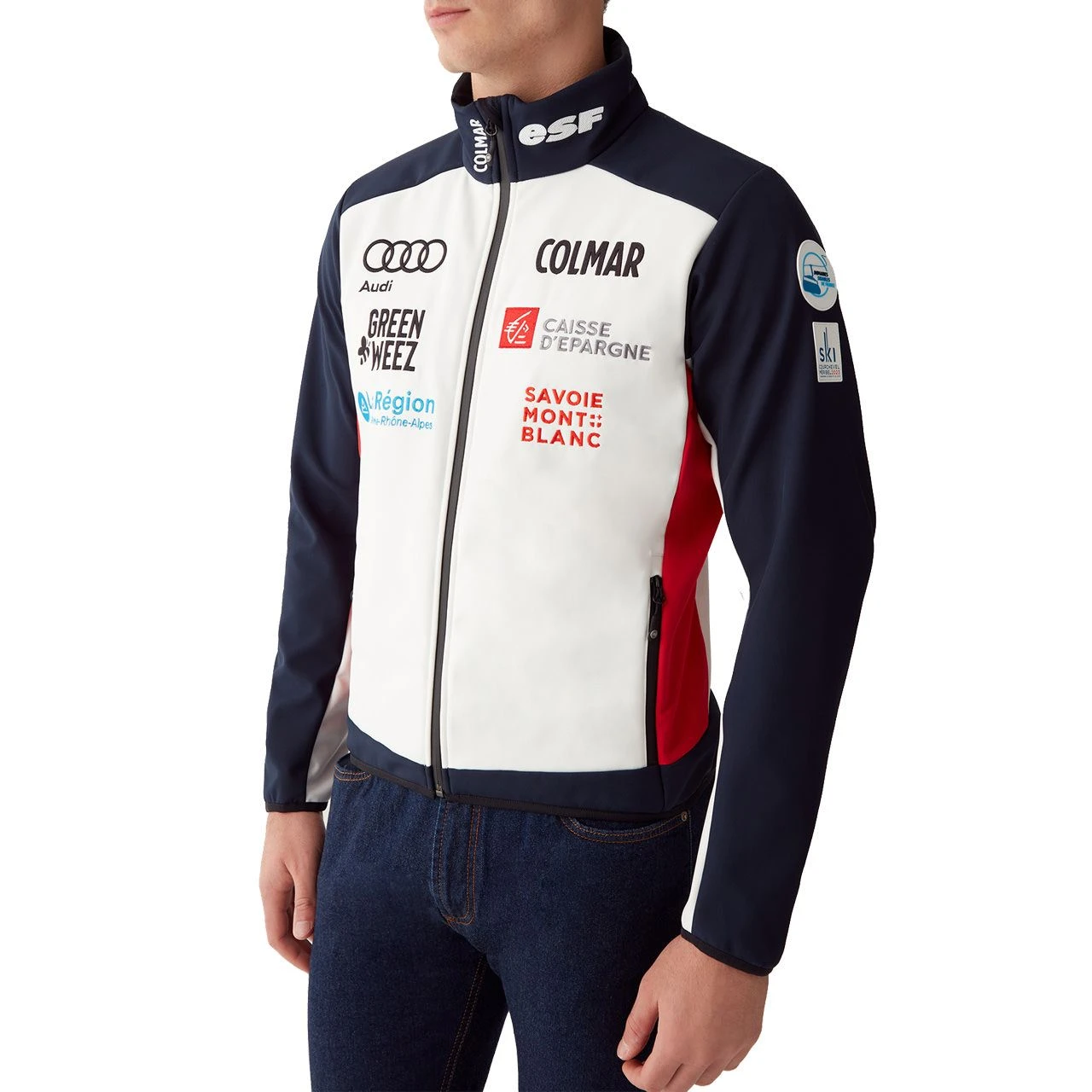 Colmar Softshell Jacke TEAM FRANCE White/blue Black - Image 2