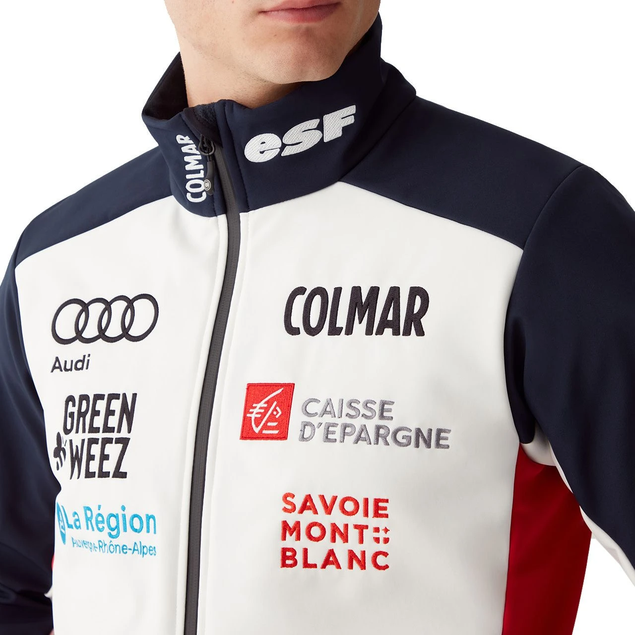 Colmar Softshell Jacke TEAM FRANCE White/blue Black - Image 3
