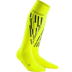 CEP Skisocken THERMO COMPRESSION Flash Yellow/black