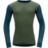 Devold Langarm Shirt Merino 190 WOOL MESH Flood Blue