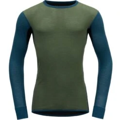 Devold Langarm Shirt Merino 190 WOOL MESH Flood Blue