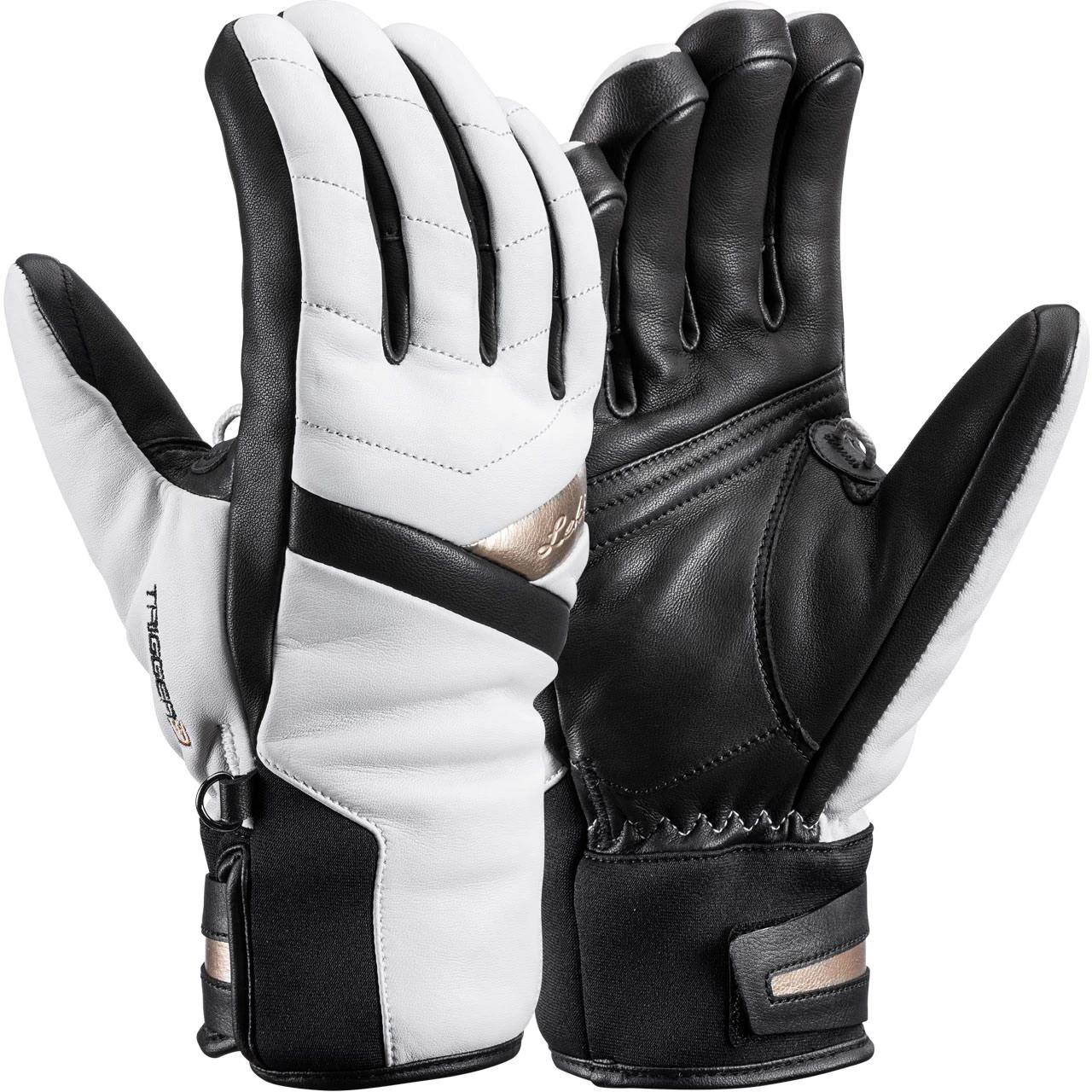 Leki Handschuh SNOWFOX 3D ELITE White/gold