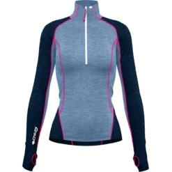 Langarm Zip-Shirt ALLURE ZIP Blue