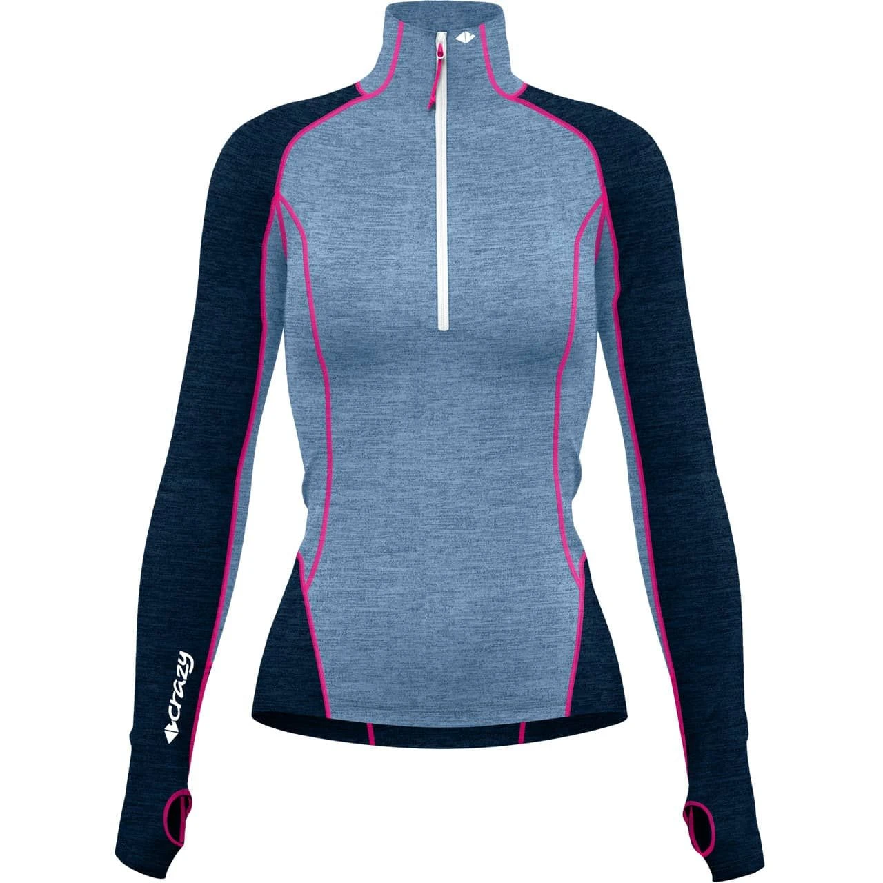 Langarm Zip-Shirt ALLURE ZIP Blue