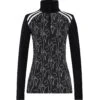 Skishirt LUNA PRINT Black