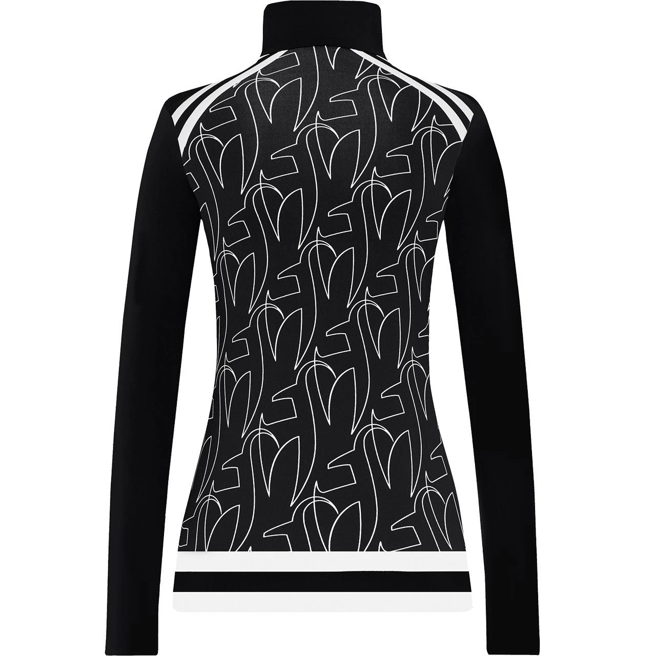 Skishirt LUNA PRINT Black - Image 2