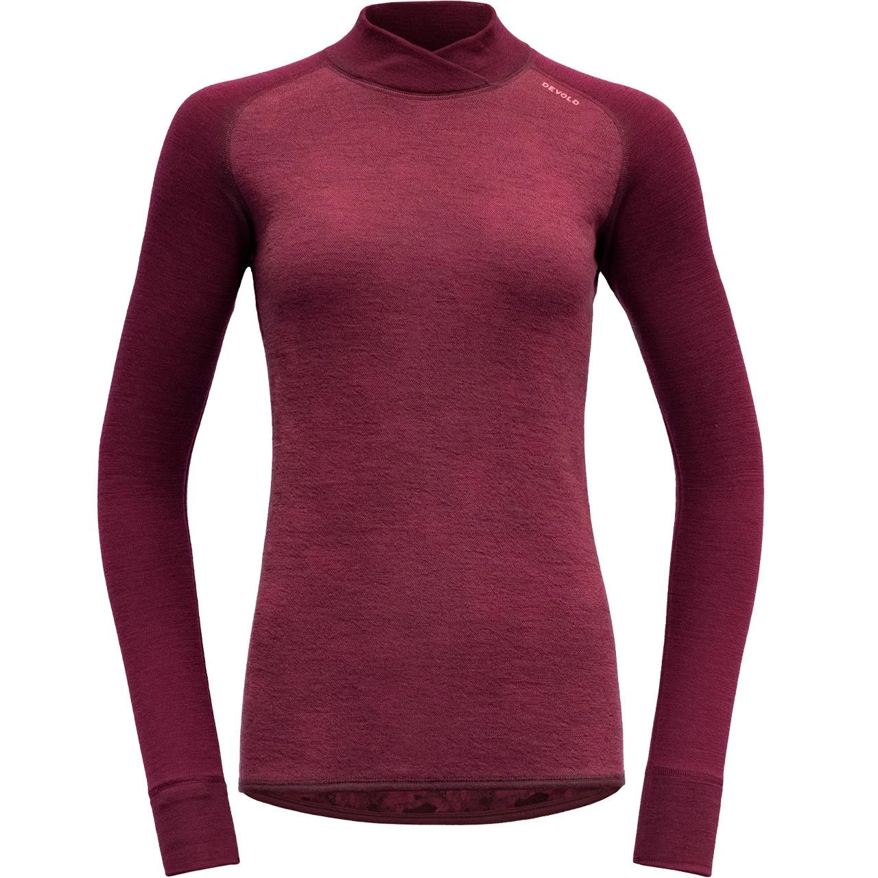 Devold Merino 230 Langarm Shirt KVITEGGA Beetroot Red - Image 3