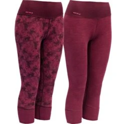 Devold Merino 230 3/4 Hose KVITEGGA Beetroot