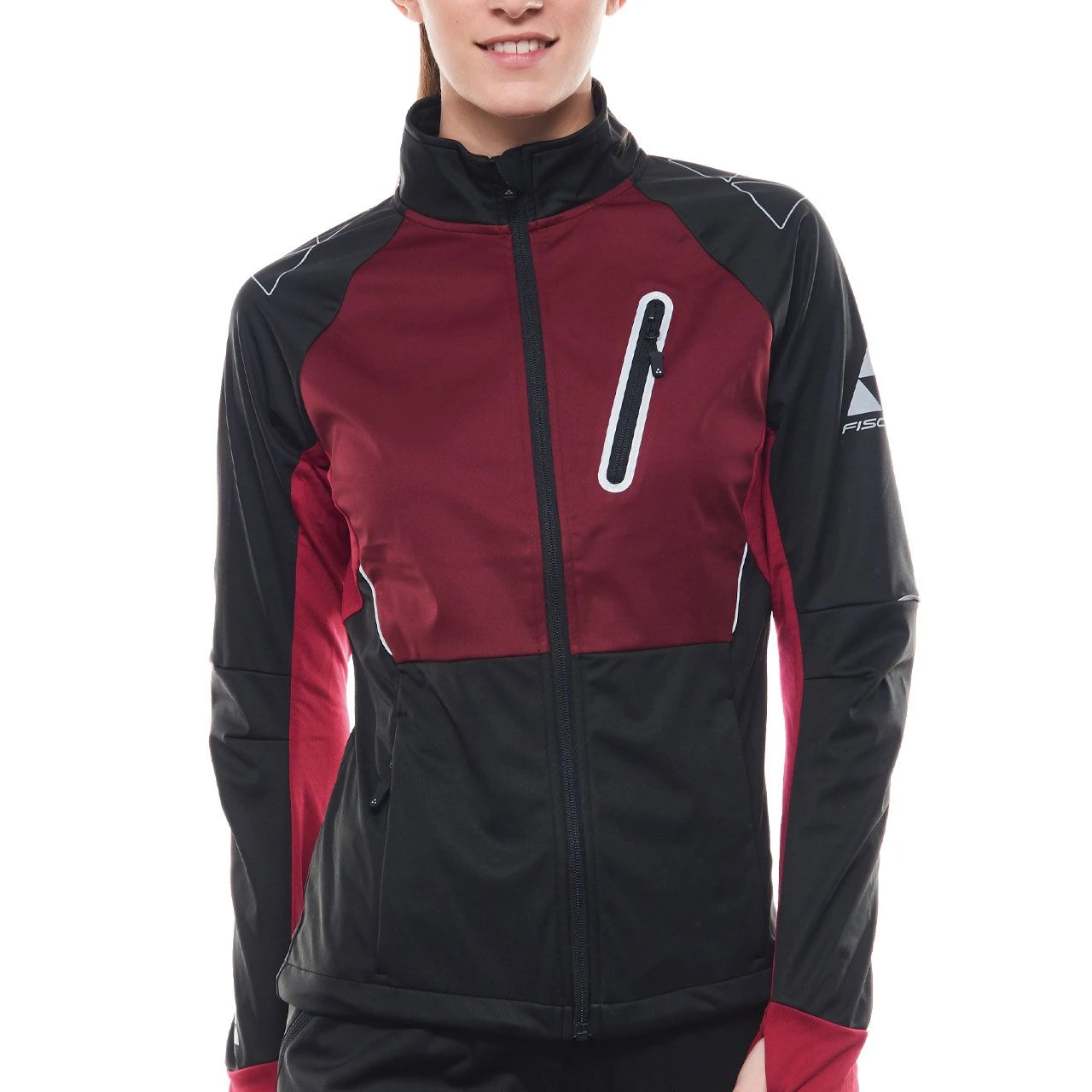 Nordic Softshell Jacke ASARNA Black/burgundy