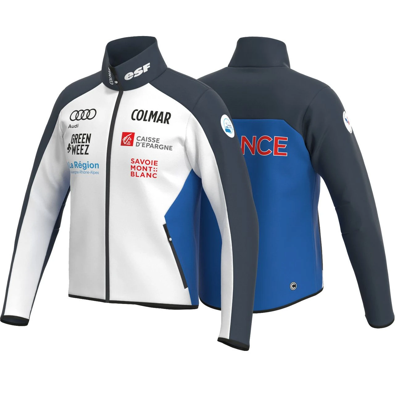 Colmar Softshelljacke Team France White/blue - Image 2