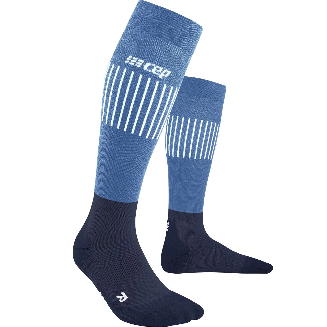 CEP Skisocken ULTRALIGHT COMPRESSION Light Blue/blue