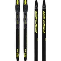 Fischer RCR Skate Jr. Incl. Tour Step In Jr. Black/yellow Bindung (2023/24)
