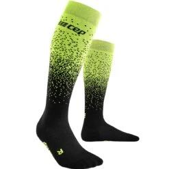 CEP Skisocken SNOWFALL COMPRESSION Black/green